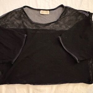 Black Mesh Top